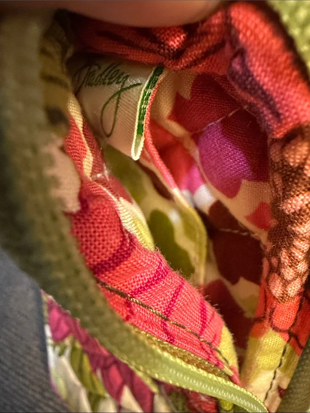 Vera Bradley “Hello Dahlia” Quilted Wristlet